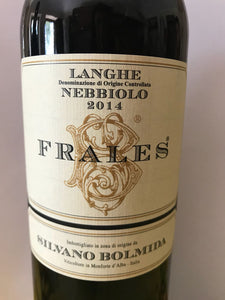 "Silvano Bolmida" - Langhe DOC Nebbiolo"Frales" 2014 *** 1 bottle  (Price VAT included)